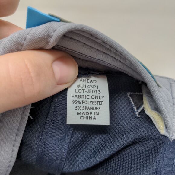 Ahead Men's Strapback Hat Blue Adjustable RHO Wealth Advisors Embroidered Logo - Picture 10 of 10